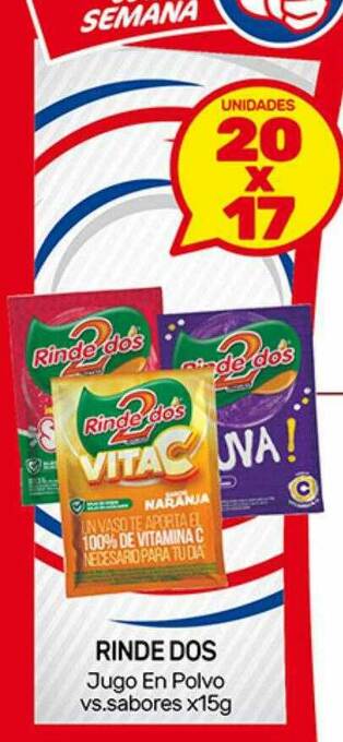 Nini Mayorista Rinde Dos Jugo En Polvo oferta