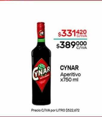 Nini Mayorista Cynar Aperitivo oferta