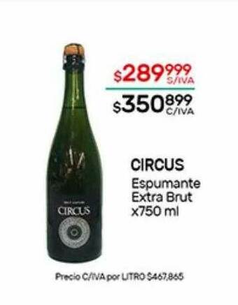 Nini Mayorista Circus Espumante Extra Brut oferta