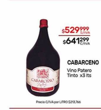 Nini Mayorista Cabarceno Vino Patero Tinto oferta