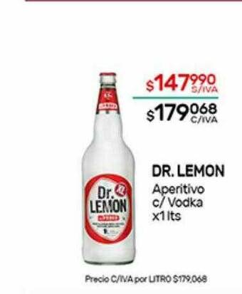 Nini Mayorista Dr. Lemon Aperitivo C Vodka oferta