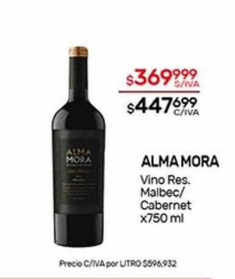 Nini Mayorista Alma Mora Vino Res. Malbec Cabernet oferta