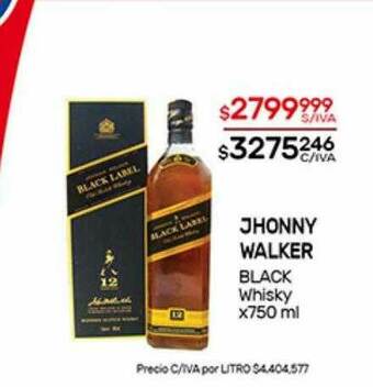 Nini Mayorista Jhonny Walker Black Whisky oferta