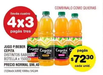 Atomo Conviene Cepita Jugo P/Beber x 1500cc oferta