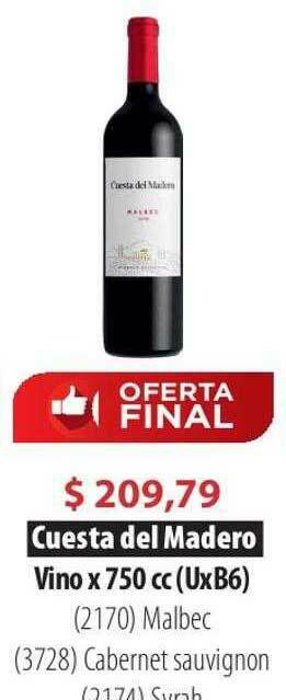 Parodi Cuesta Del Madero Vino oferta