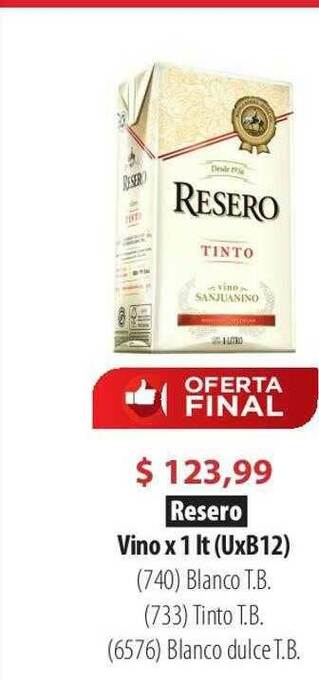 Parodi Resero Vino oferta