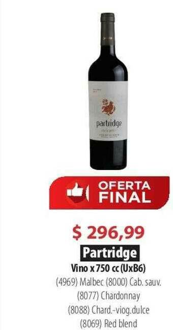 Parodi Partridge Vino oferta