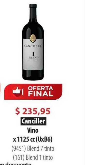 Parodi Canciller Vino oferta