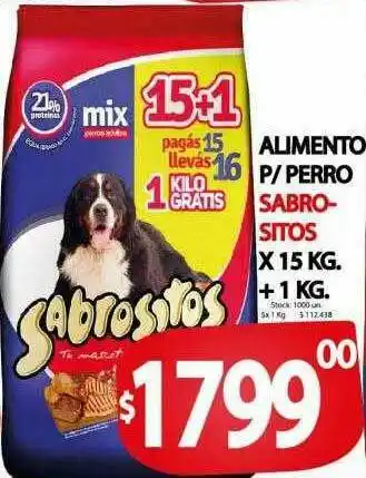 Supermercados Mariano Max Alimento P Perro Sabrositos oferta