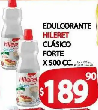Supermercados Mariano Max Edulcorante Hileret Clásico Forte oferta