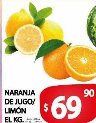 Supermercados Mariano Max Naranja De Jugo Limón oferta