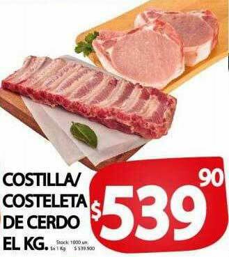 Supermercados Mariano Max Costilla Costeleta De Cerdo oferta