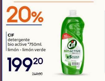 Supermercados Monarca Cif Detergente Bio Active oferta