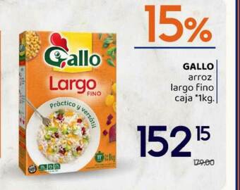 Supermercados Monarca Gallo Arroz Largo Fino oferta