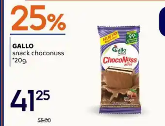 Supermercados Monarca Gallo Snack Choconuss oferta