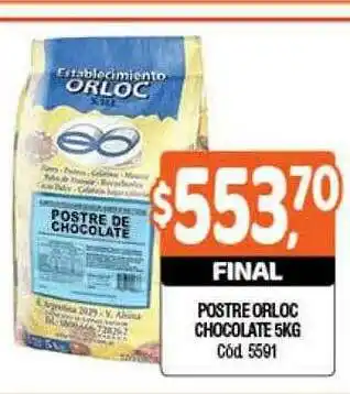 Supermercados Yaguar Postre Orloc Chocolate oferta