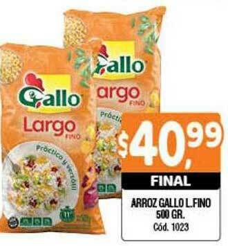 Supermercados Yaguar Arroz Gallo L. Fino oferta