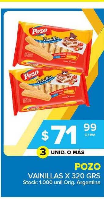 Carrefour Maxi Pozo Vainillas X 320grs oferta
