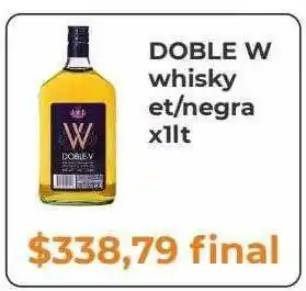 Pasos Supermercado Doble W Whisky Et Negra oferta