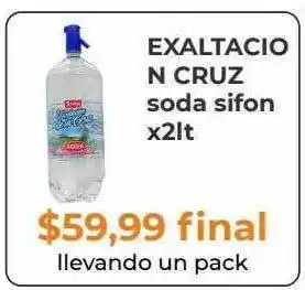 Pasos Supermercado Exaltacion Cruz Soda Sifon oferta