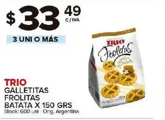 Carrefour Maxi Trio Galletitas Frolitas Batata X 150grs oferta