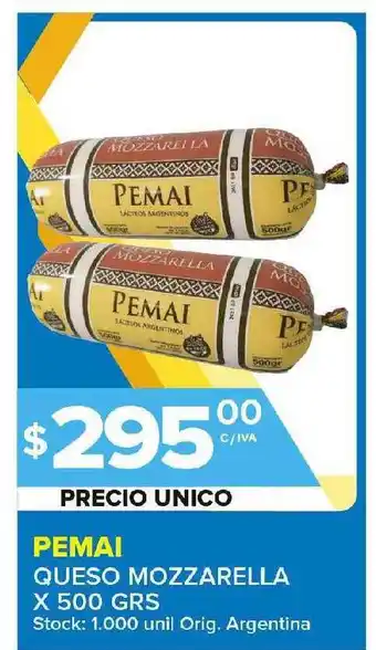 Carrefour Maxi Pemai Queso Mozzarella X 500grs oferta