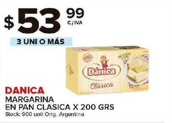 Carrefour Maxi Danica Margarina En Pan Clasica X 200grs oferta