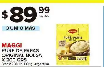 Carrefour Maxi Maggi Pure De Papas Original Bolsa x 200grs oferta