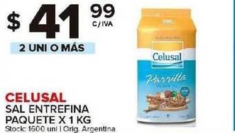 Carrefour Maxi Celusal Sal Entrefina Paquete X 1 Kg oferta