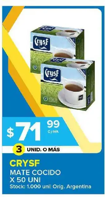 Carrefour Maxi Crysf Mate Cocido X 50 Uni oferta