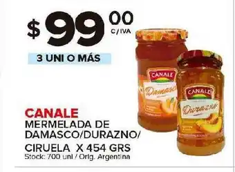 Carrefour Maxi Canale Mermelada De Damasco Durazno Ciruela X 454grs oferta