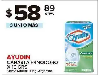 Carrefour Maxi Ayudin Canasta P Inodoro X 16grs oferta