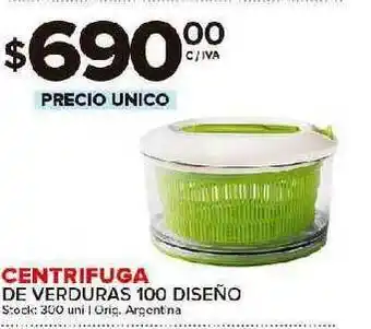 Carrefour Maxi Centrifuga De Verduras 100 Diseño oferta