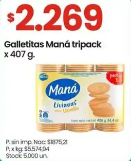 Changomas Maná galletitas tripack oferta