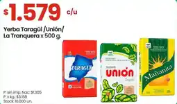 Changomas Yerba Taragüi/Unión/ La Tranquera oferta