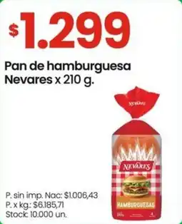 Changomas Nevares pan de hamburguesa oferta