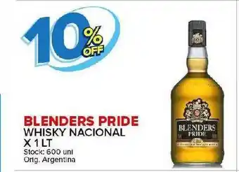 Carrefour Maxi Blenders Pride Whisky Nacional x 1Lt oferta