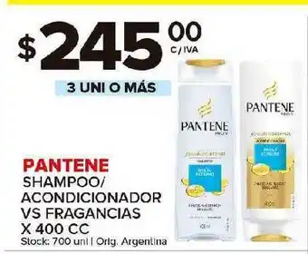 Carrefour Maxi Pantene Shampoo Acondicionador Vs Fragancias x 400cc oferta