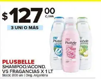 Carrefour Maxi Plusbelle Shapoo Acond. Vs Fragancias x 1lt oferta
