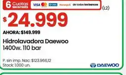 Changomas Daewoo hidrolavadora 1400W oferta