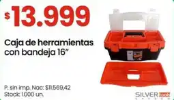 Changomas Caja de herramientas con bandeja 16" oferta