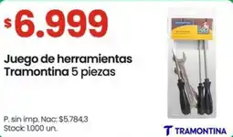 Changomas Tramontina juego de herramientas oferta