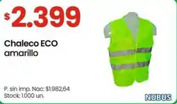 Changomas Nubus chaleco ECO amarillo oferta
