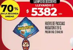 Supermercados DIA Nugaton huevo de pascuas oferta
