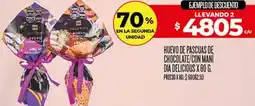 Supermercados DIA Dia Delicious huevo de pascuas de chocolate/con mani oferta