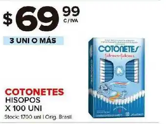 Carrefour Maxi Cotonetes Hisopos x 100 Uni oferta