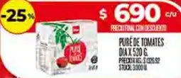 Supermercados DIA Dia pure de tomates oferta
