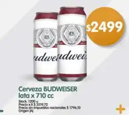 Supermercados Buenos Días Budweiser cerveza oferta