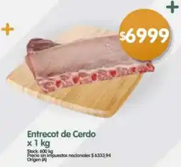 Supermercados Buenos Días Entrecot de cerdo oferta