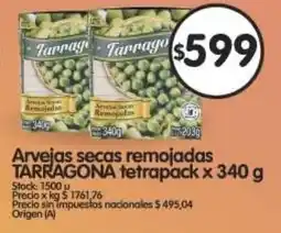 Supermercados Buenos Días Tarragona arvejas secas remojadas oferta